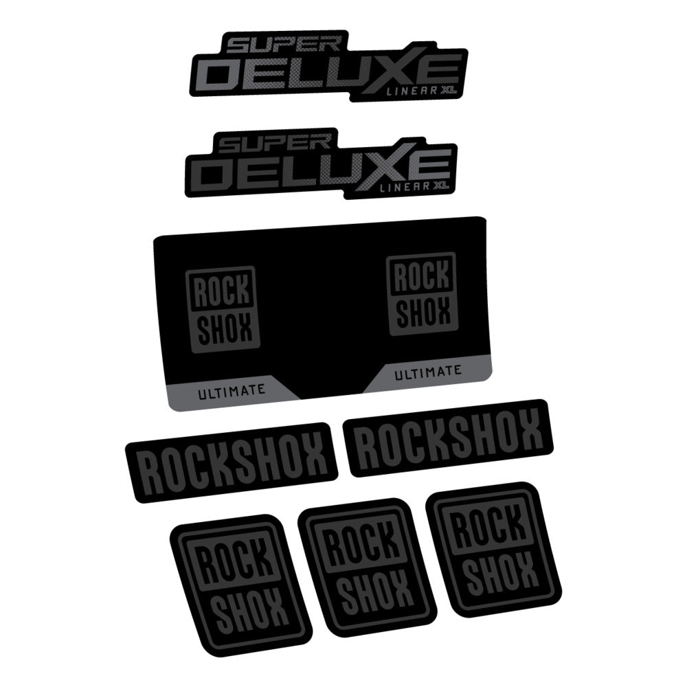 Decal RockShox Super Deluxe Ultimate 2027, Rear Shox, bike sticker vinyl
