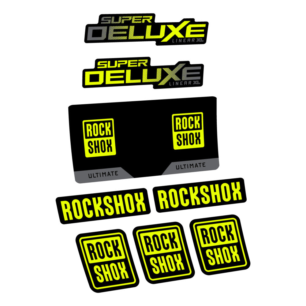 Decal RockShox Super Deluxe Ultimate 2027, Rear Shox, bike sticker vinyl