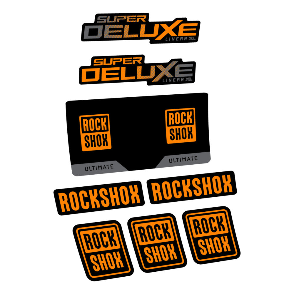 Decal RockShox Super Deluxe Ultimate 2027, Rear Shox, bike sticker vinyl