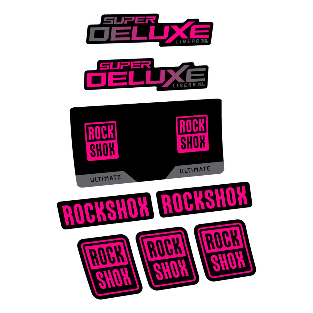 Decal RockShox Super Deluxe Ultimate 2027, Rear Shox, bike sticker vinyl