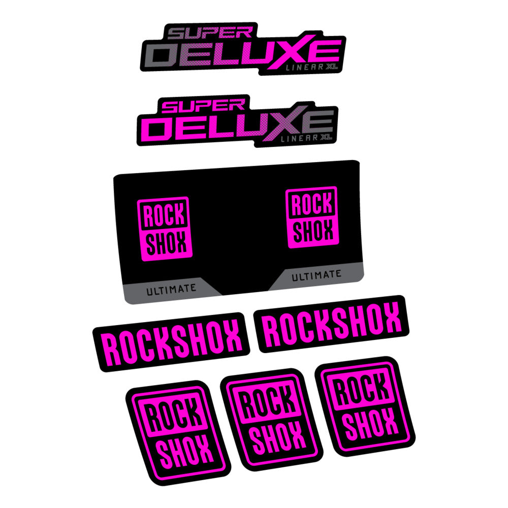 Decal RockShox Super Deluxe Ultimate 2027, Rear Shox, bike sticker vinyl
