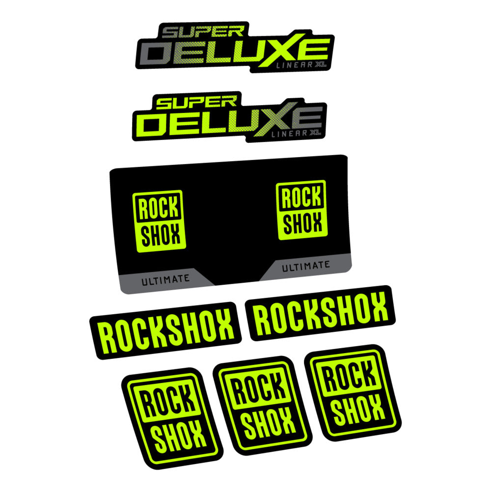 Decal RockShox Super Deluxe Ultimate 2027, Rear Shox, bike sticker vinyl