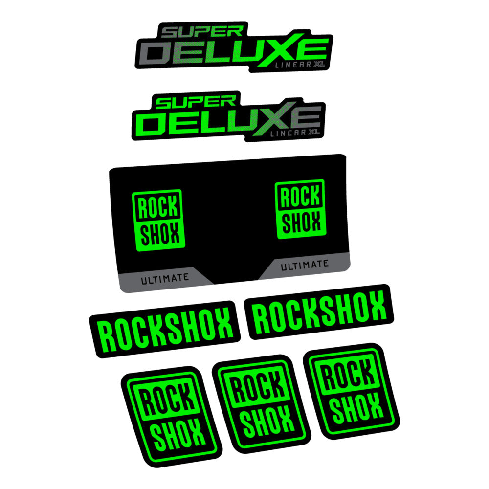 Decal RockShox Super Deluxe Ultimate 2027, Rear Shox, bike sticker vinyl