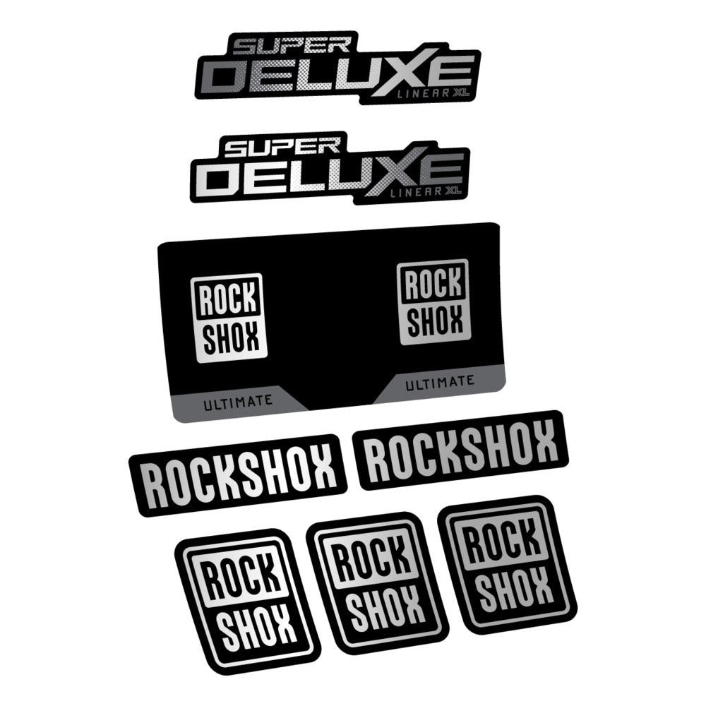 Decal RockShox Super Deluxe Ultimate 2027, Rear Shox, bike sticker vinyl