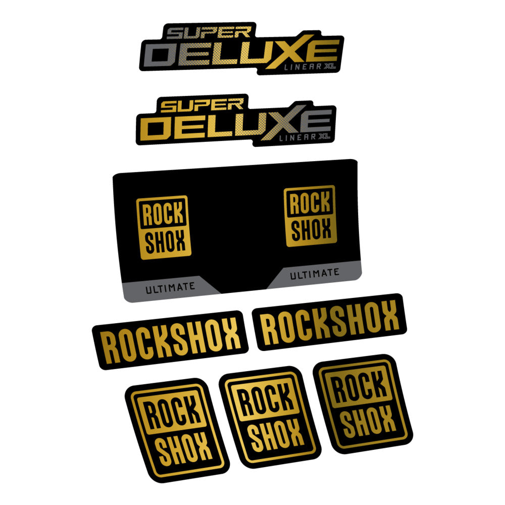 Decal RockShox Super Deluxe Ultimate 2027, Rear Shox, bike sticker vinyl