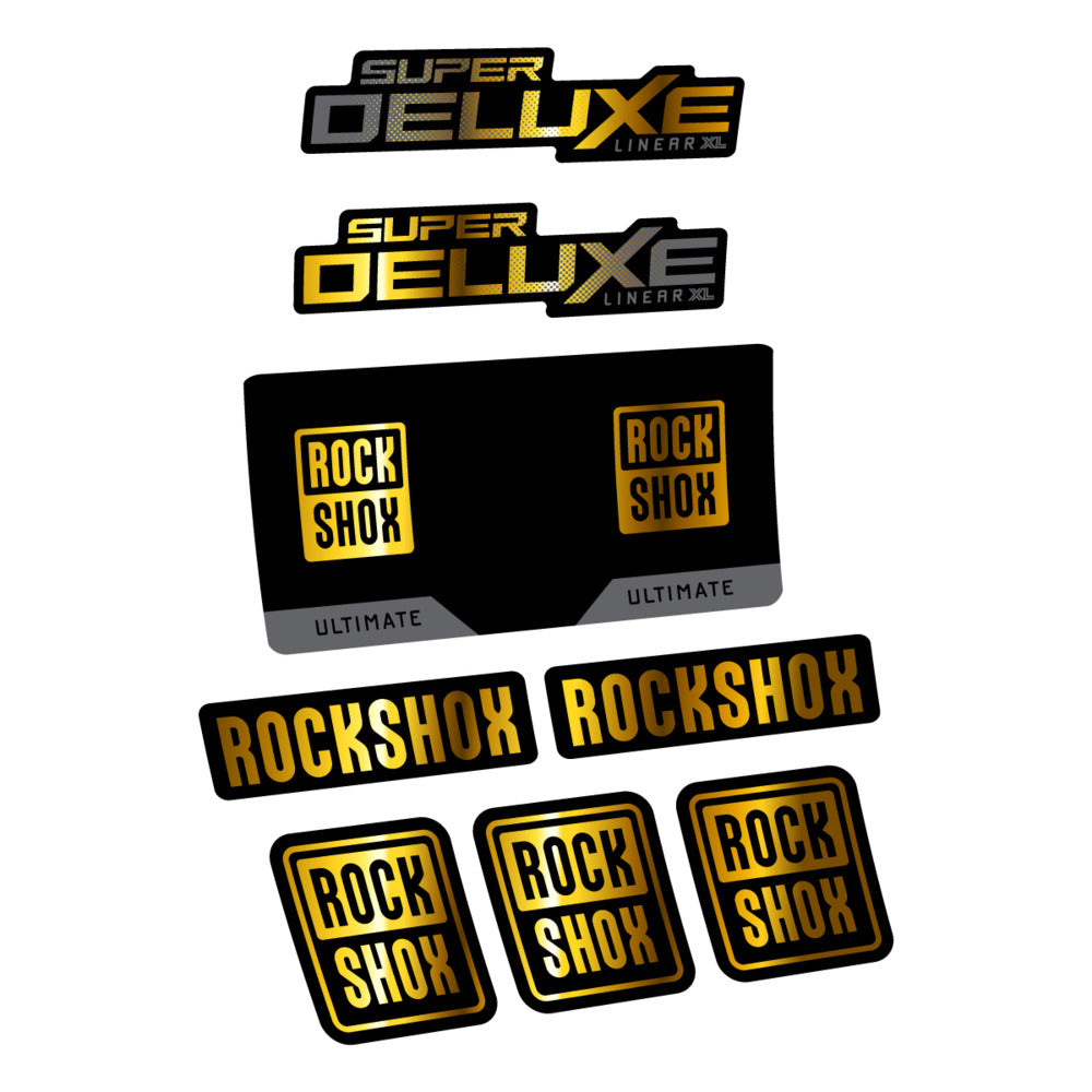 Decal RockShox Super Deluxe Ultimate 2027, Rear Shox, bike sticker vinyl