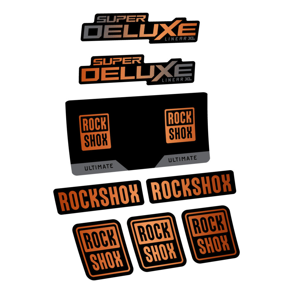 Decal RockShox Super Deluxe Ultimate 2027, Rear Shox, bike sticker vinyl