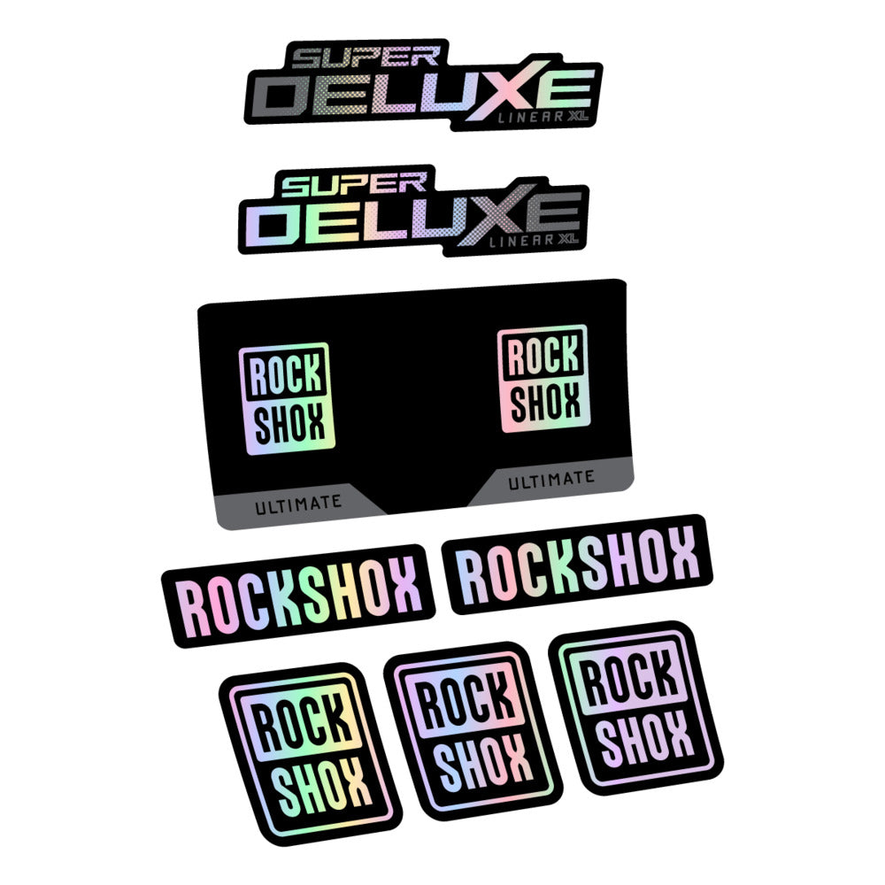 Decal RockShox Super Deluxe Ultimate 2027, Rear Shox, bike sticker vinyl