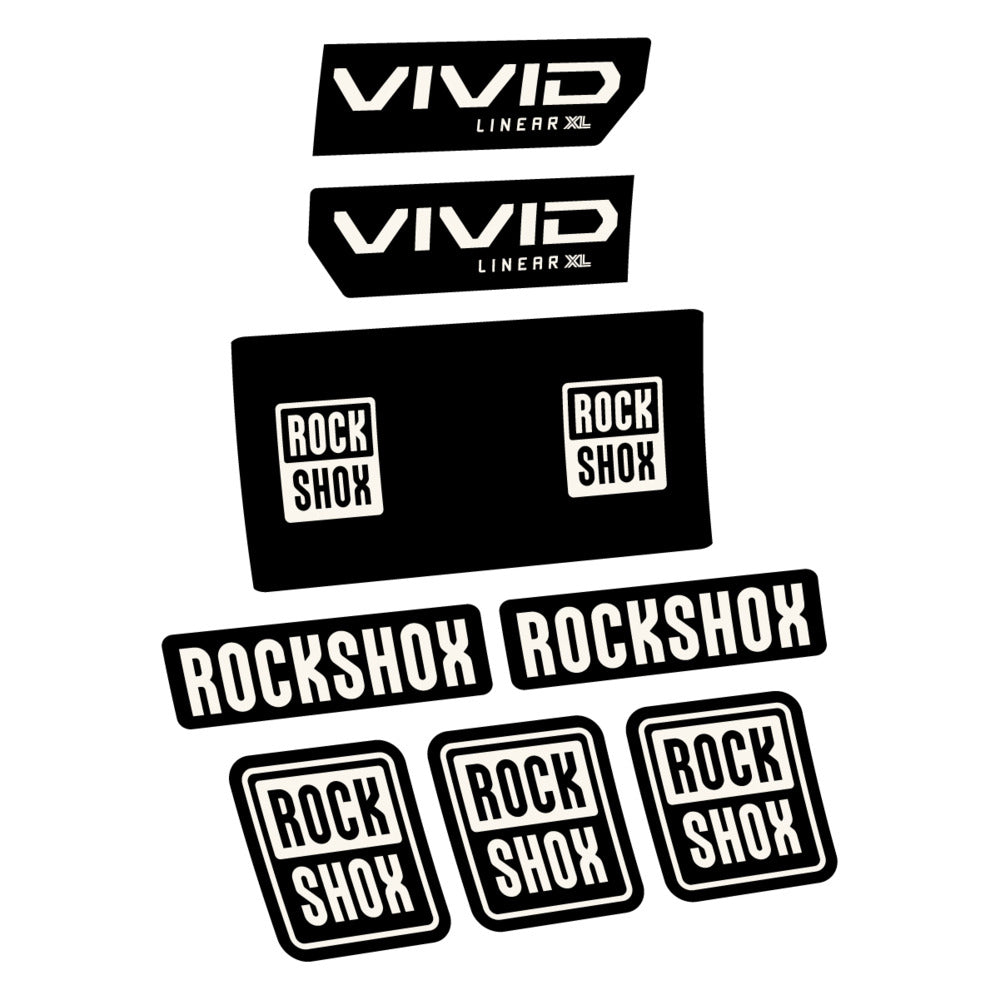 Decal RockShox Vivid Base 2027, Rear Shox, bike sticker vinyl