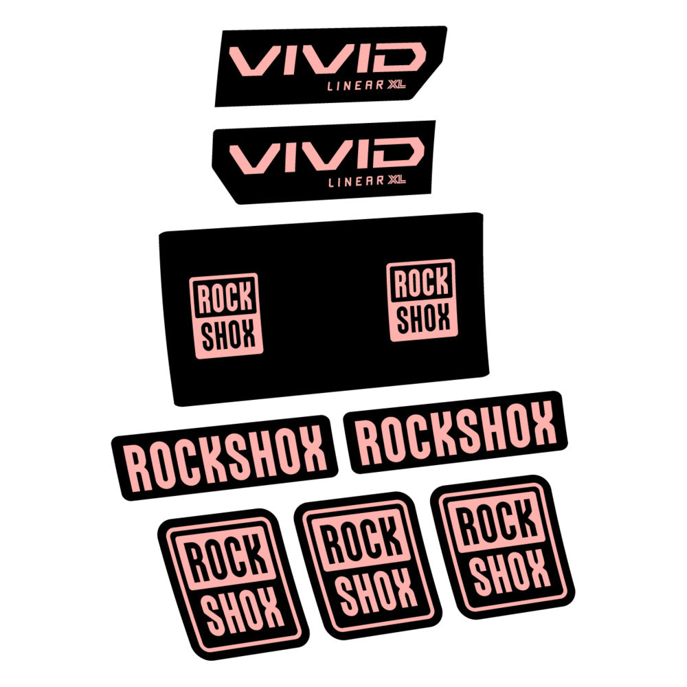 Decal RockShox Vivid Base 2027, Rear Shox, bike sticker vinyl