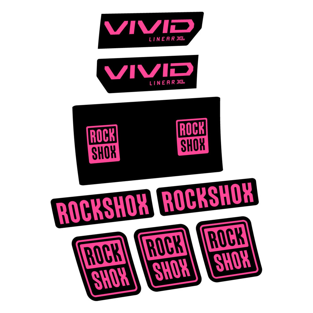 Decal RockShox Vivid Base 2027, Rear Shox, bike sticker vinyl