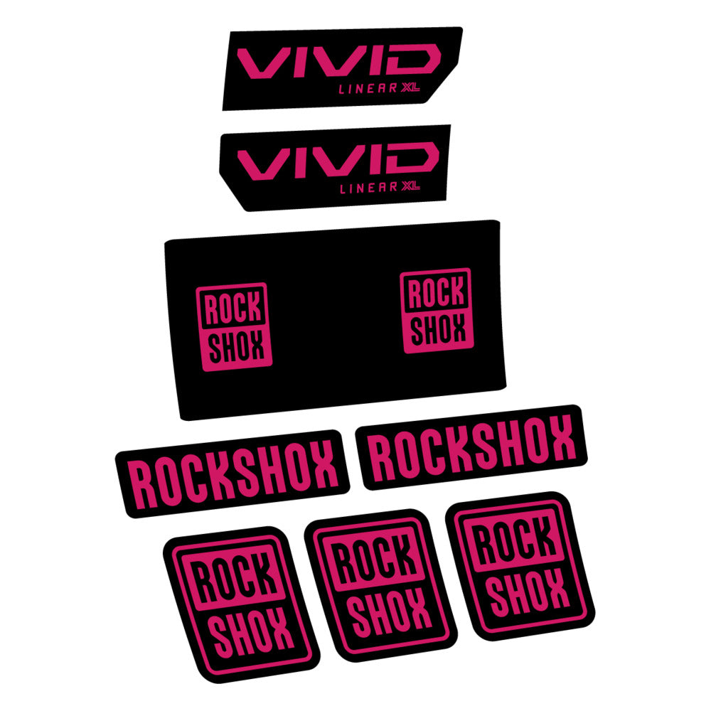 Decal RockShox Vivid Base 2027, Rear Shox, bike sticker vinyl