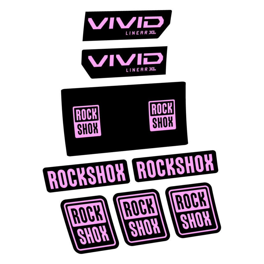 Decal RockShox Vivid Base 2027, Rear Shox, bike sticker vinyl