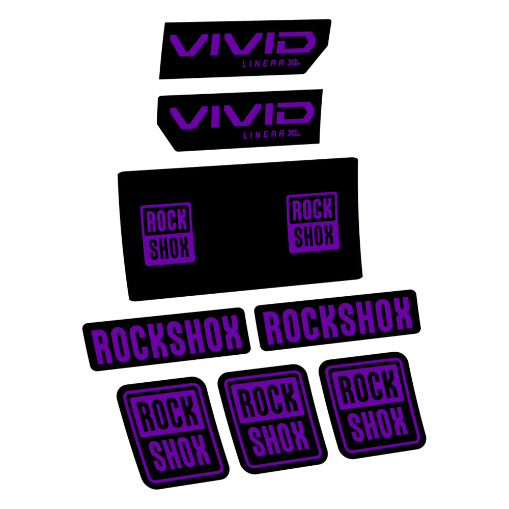 Decal RockShox Vivid Base 2027, Rear Shox, bike sticker vinyl
