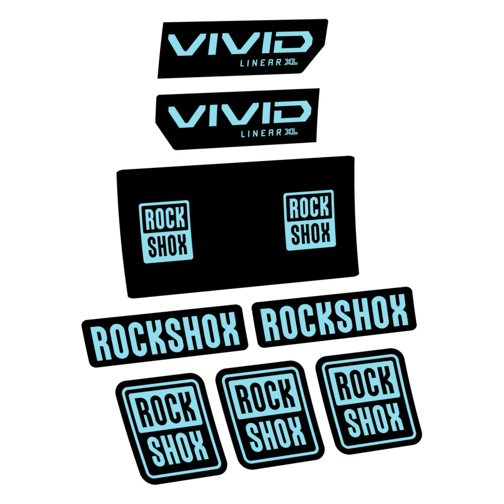 Decal RockShox Vivid Base 2027, Rear Shox, bike sticker vinyl