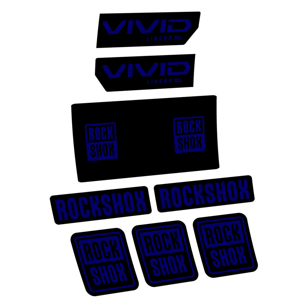 Decal RockShox Vivid Base 2027, Rear Shox, bike sticker vinyl
