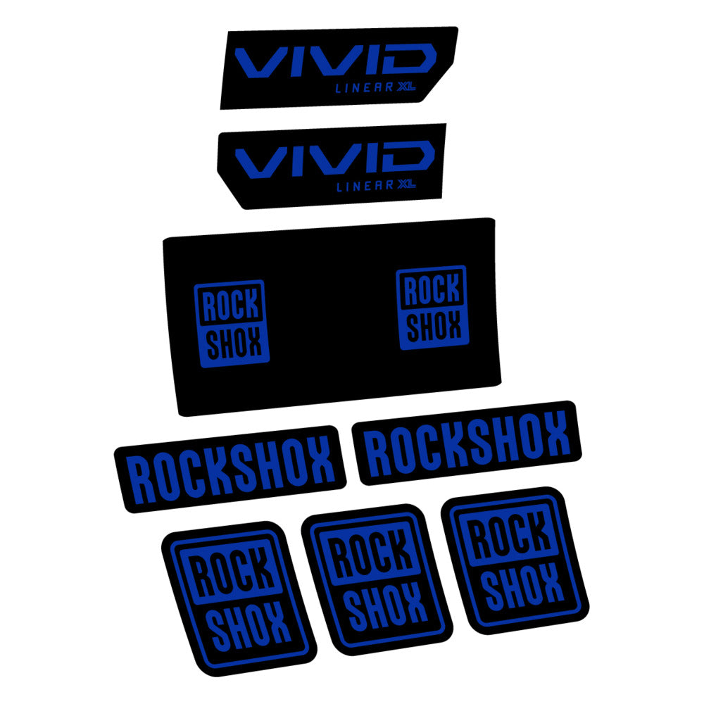 Decal RockShox Vivid Base 2027, Rear Shox, bike sticker vinyl