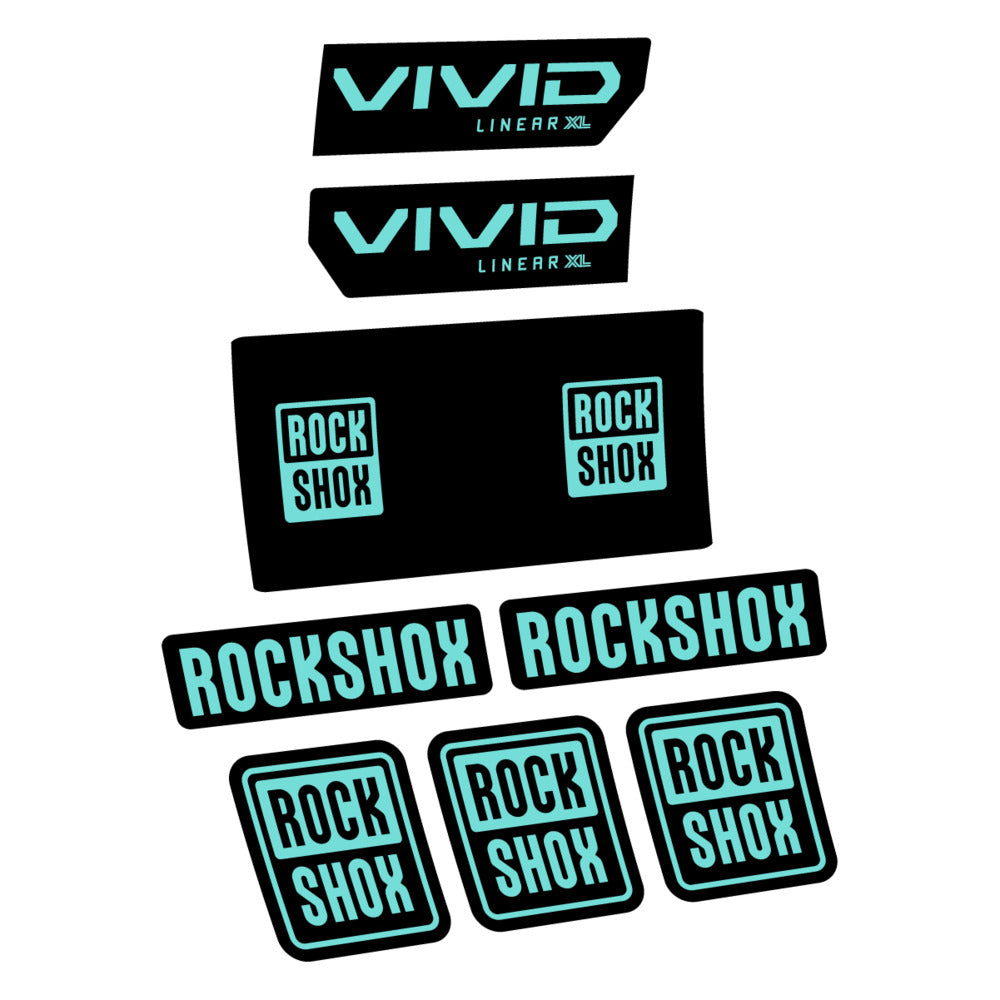 Decal RockShox Vivid Base 2027, Rear Shox, bike sticker vinyl