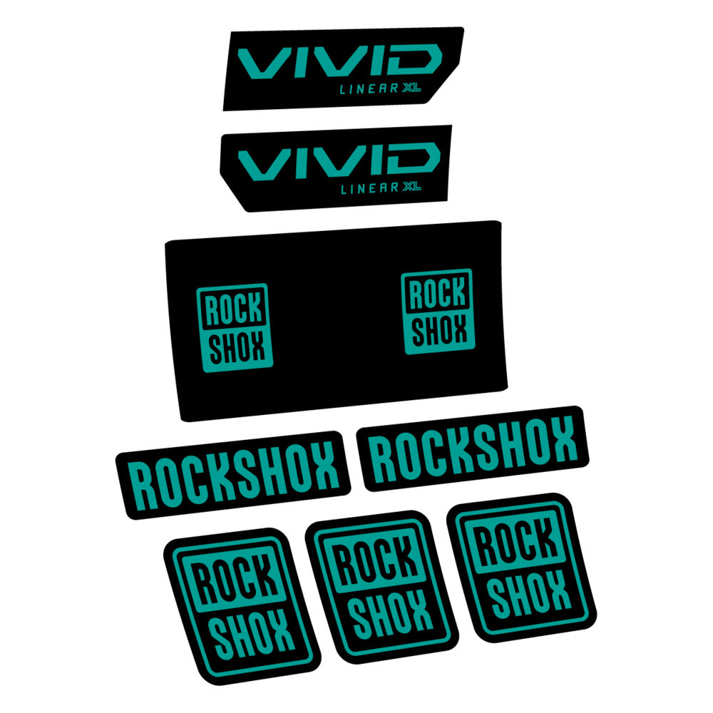 Decal RockShox Vivid Base 2027, Rear Shox, bike sticker vinyl