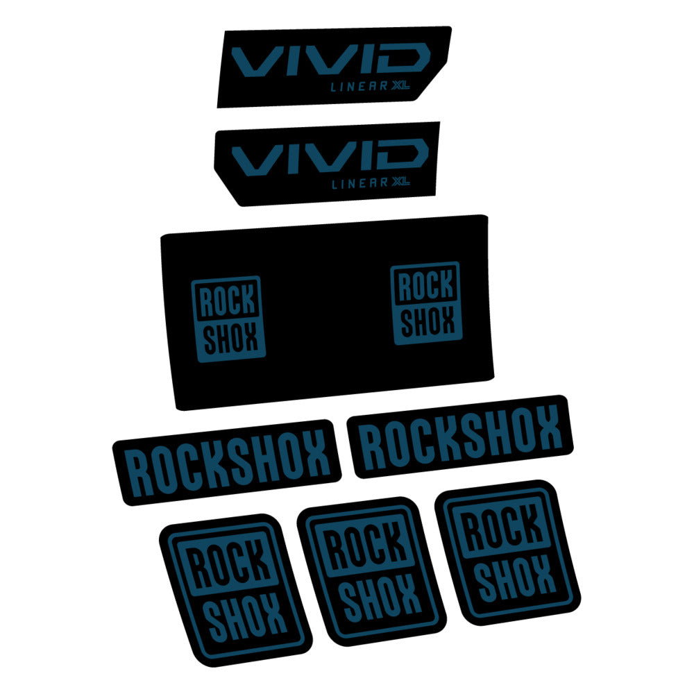 Decal RockShox Vivid Base 2027, Rear Shox, bike sticker vinyl