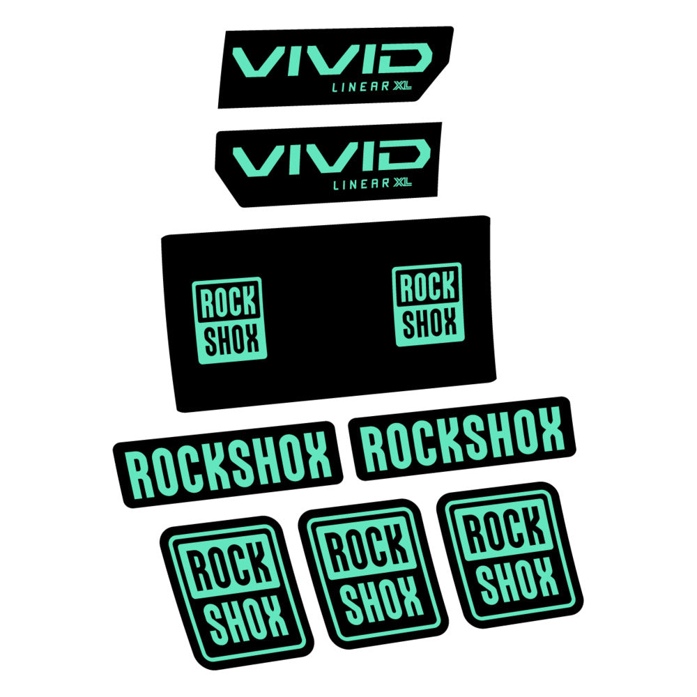 Decal RockShox Vivid Base 2027, Rear Shox, bike sticker vinyl