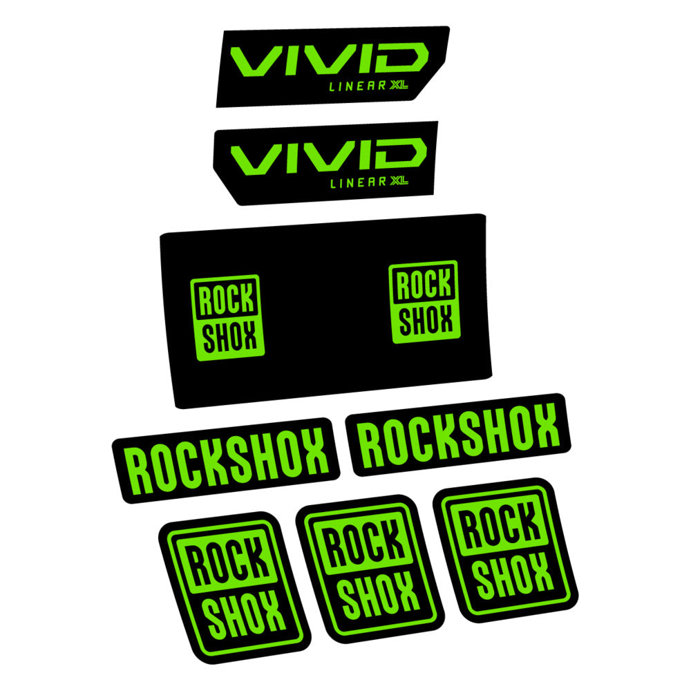 Decal RockShox Vivid Base 2027, Rear Shox, bike sticker vinyl