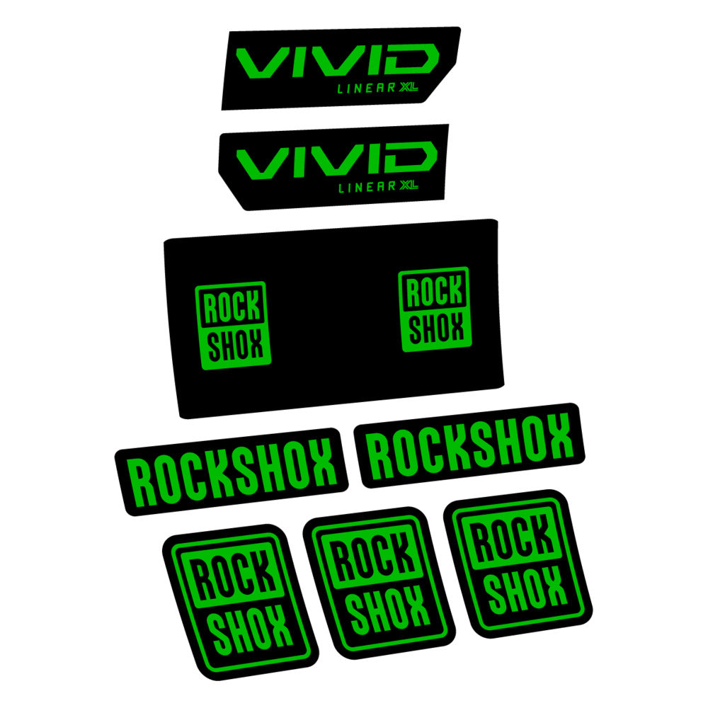 Decal RockShox Vivid Base 2027, Rear Shox, bike sticker vinyl