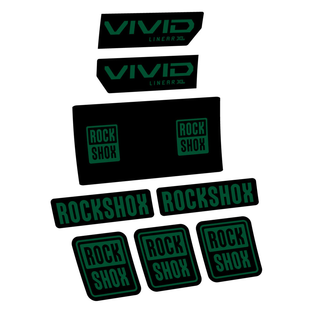 Decal RockShox Vivid Base 2027, Rear Shox, bike sticker vinyl