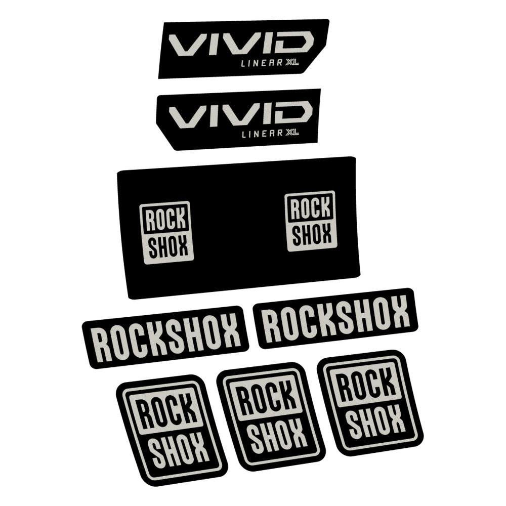 Decal RockShox Vivid Base 2027, Rear Shox, bike sticker vinyl