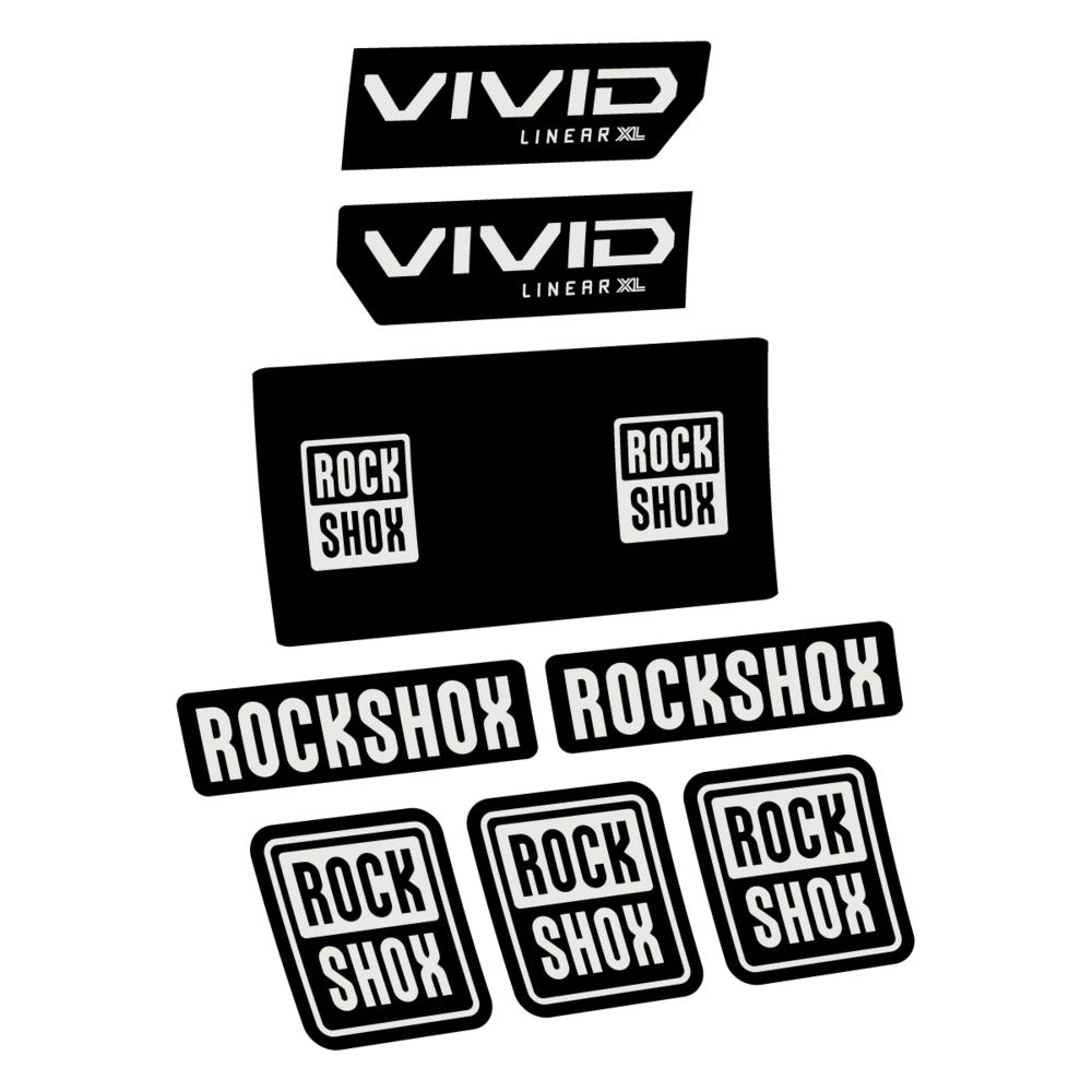Decal RockShox Vivid Base 2027, Rear Shox, bike sticker vinyl