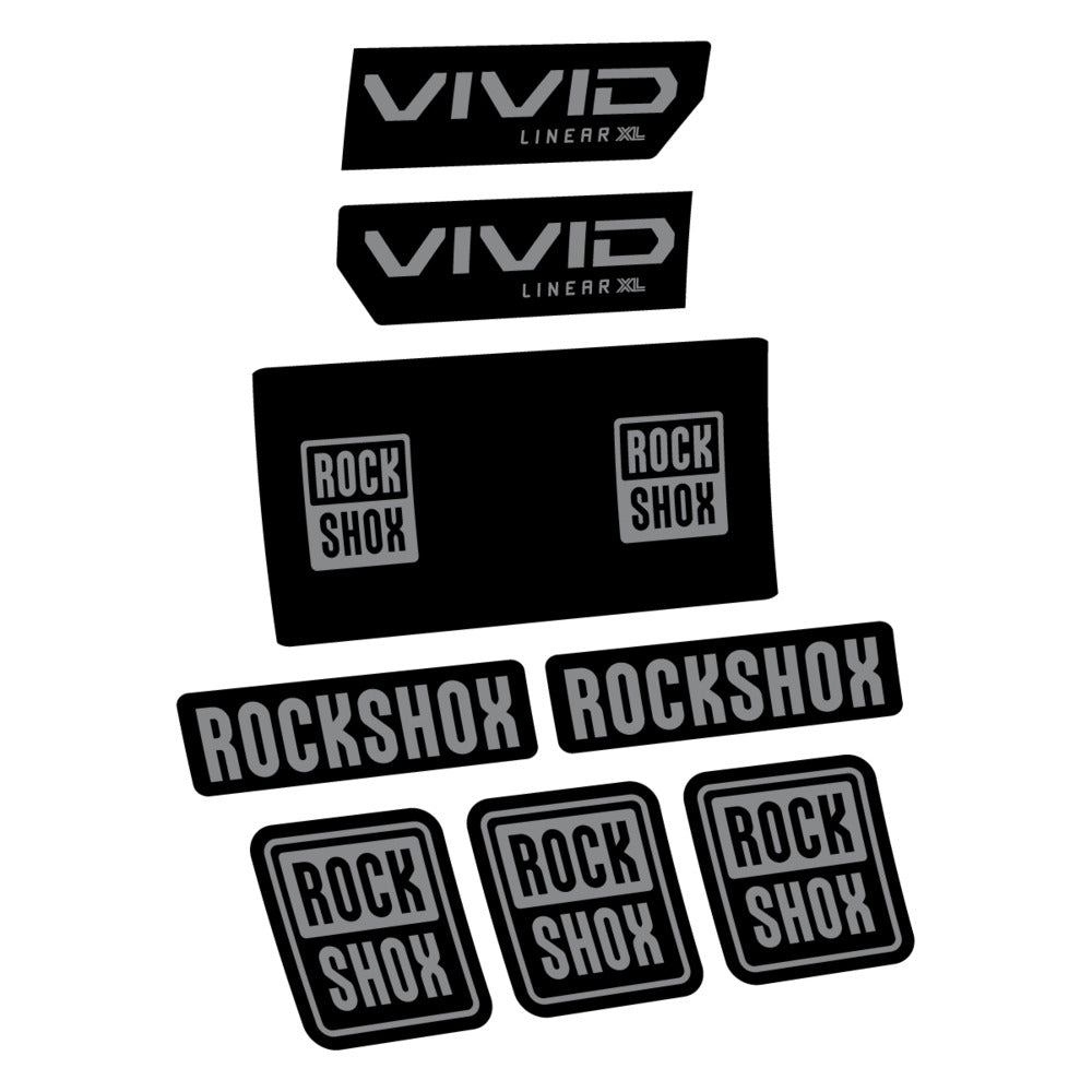 Decal RockShox Vivid Base 2027, Rear Shox, bike sticker vinyl