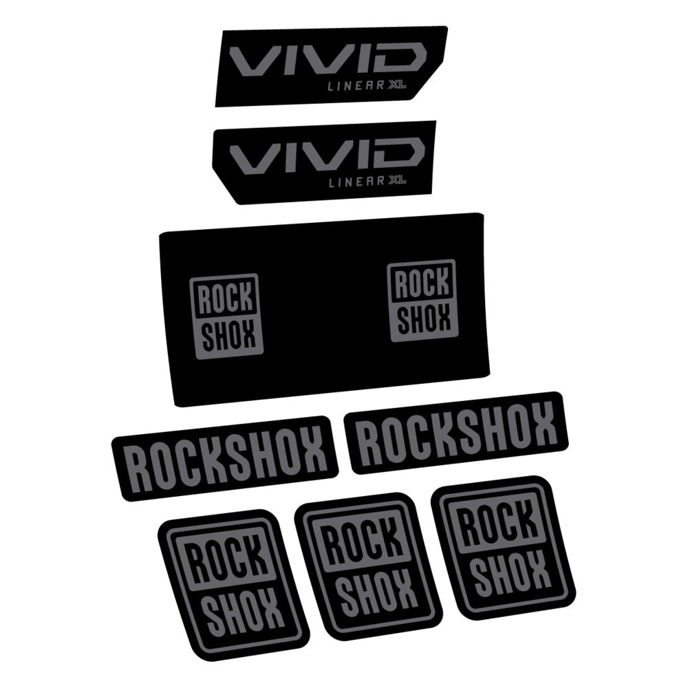 Decal RockShox Vivid Base 2027, Rear Shox, bike sticker vinyl