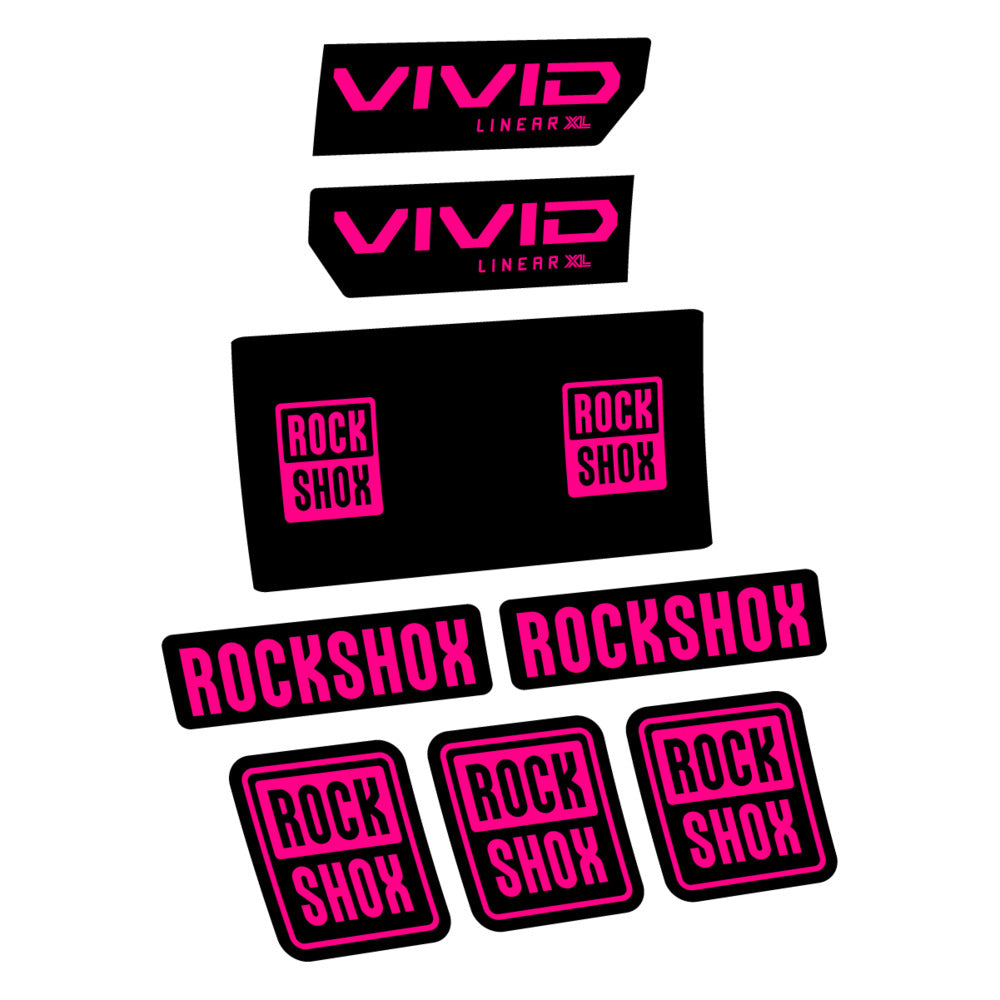 Decal RockShox Vivid Base 2027, Rear Shox, bike sticker vinyl