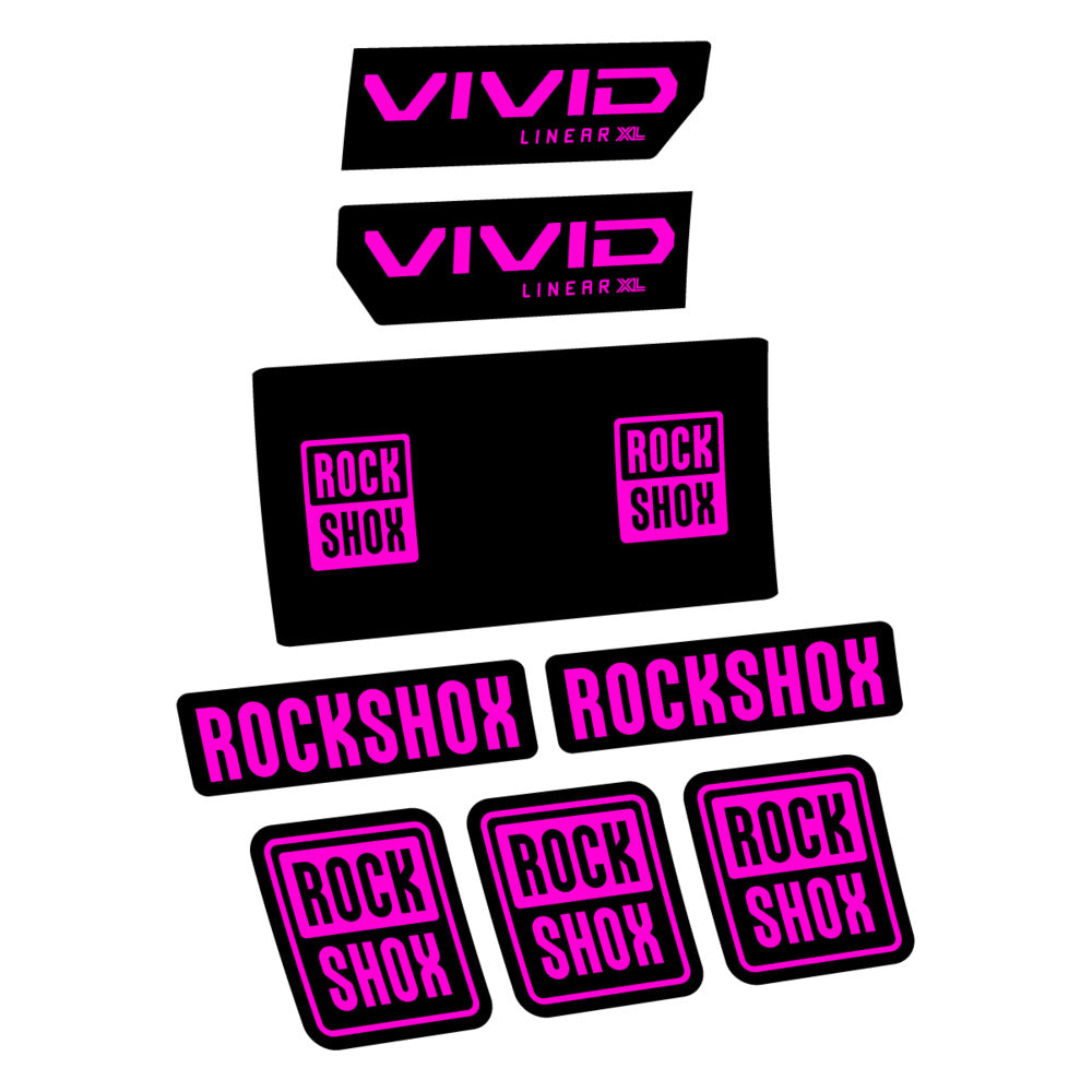Decal RockShox Vivid Base 2027, Rear Shox, bike sticker vinyl