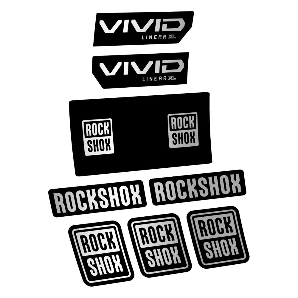Decal RockShox Vivid Base 2027, Rear Shox, bike sticker vinyl