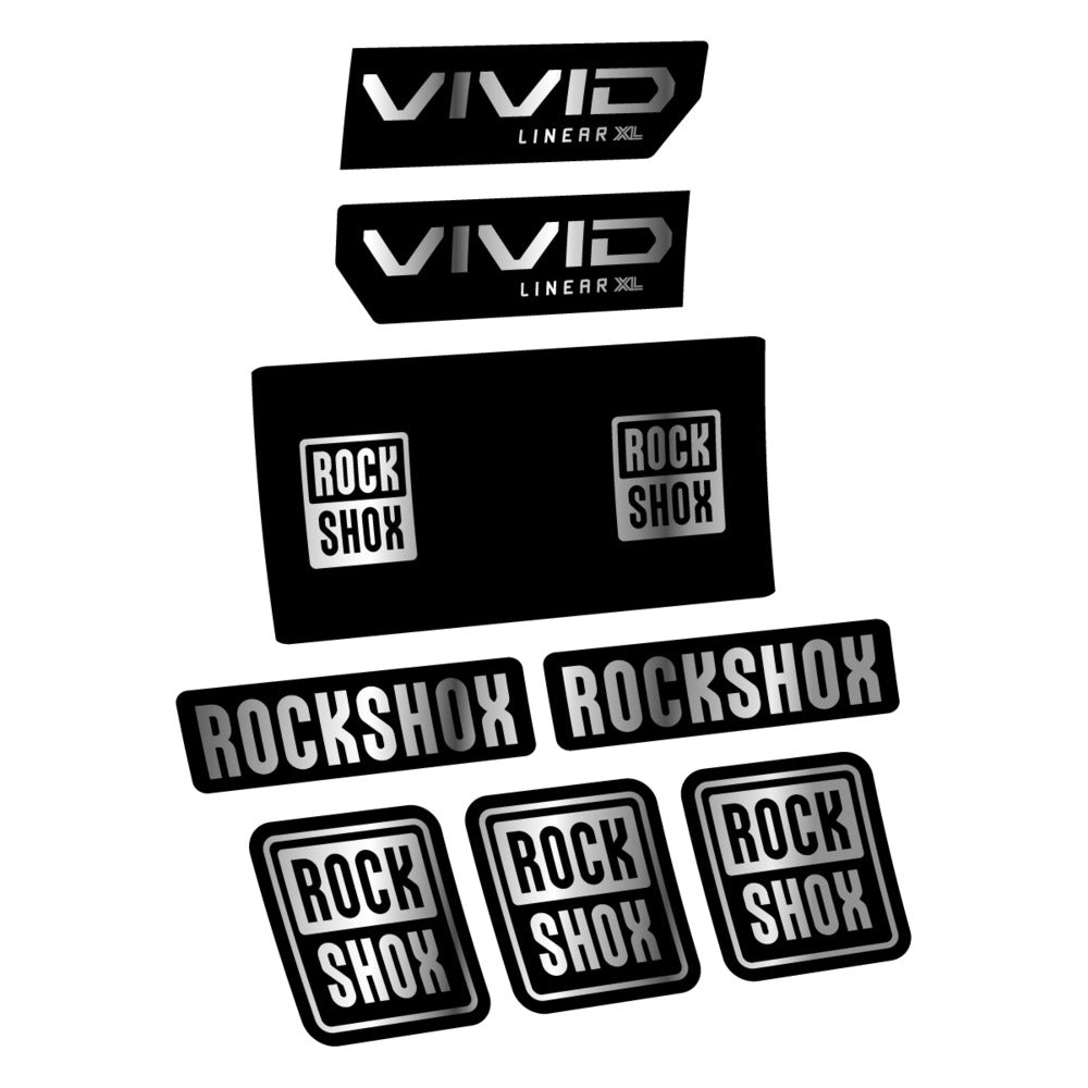 Decal RockShox Vivid Base 2027, Rear Shox, bike sticker vinyl