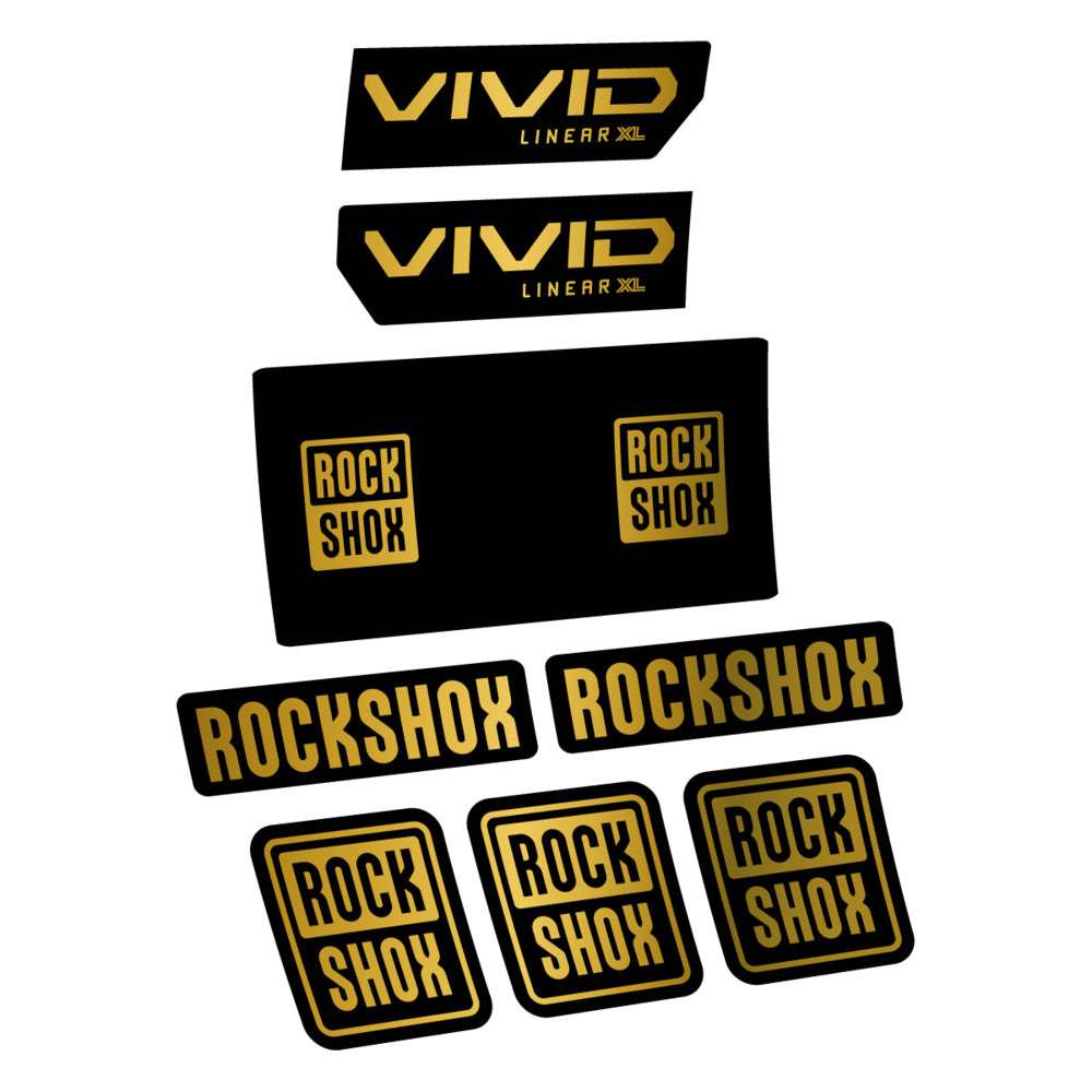 Decal RockShox Vivid Base 2027, Rear Shox, bike sticker vinyl