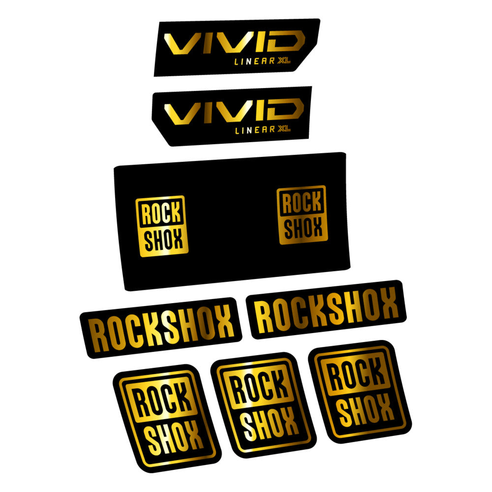 Decal RockShox Vivid Base 2027, Rear Shox, bike sticker vinyl