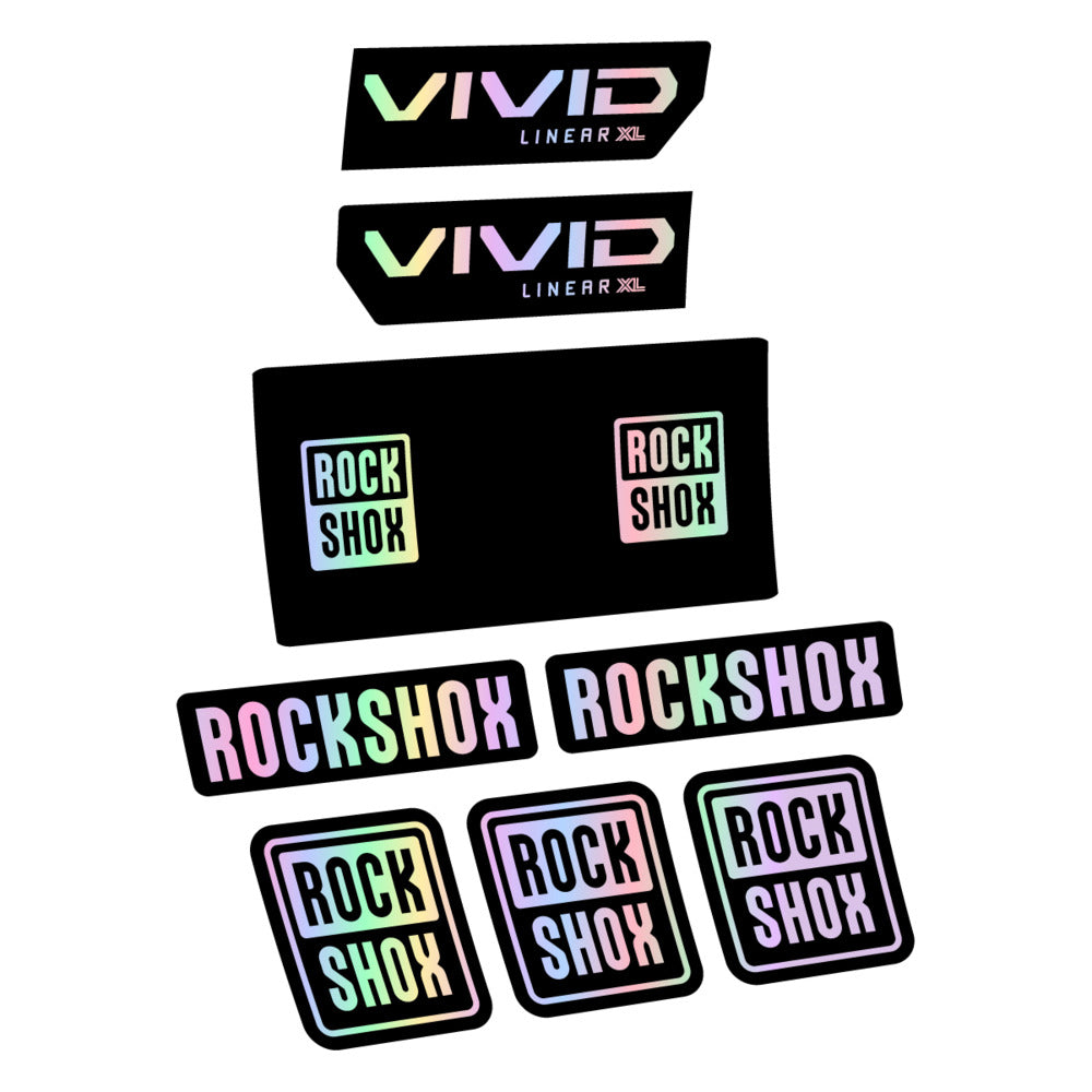 Decal RockShox Vivid Base 2027, Rear Shox, bike sticker vinyl