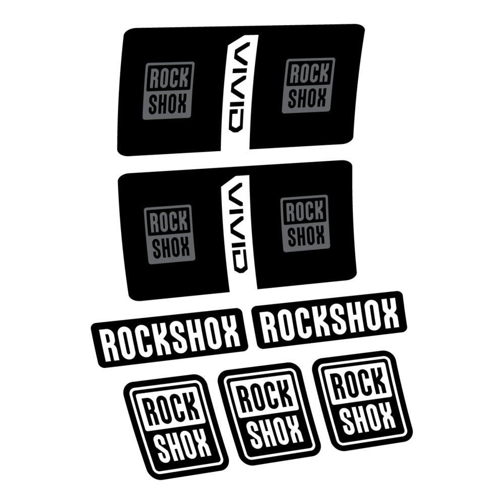 Decal RockShox Vivid Coil Base 2027, Rear Shox, bike sticker vinyl