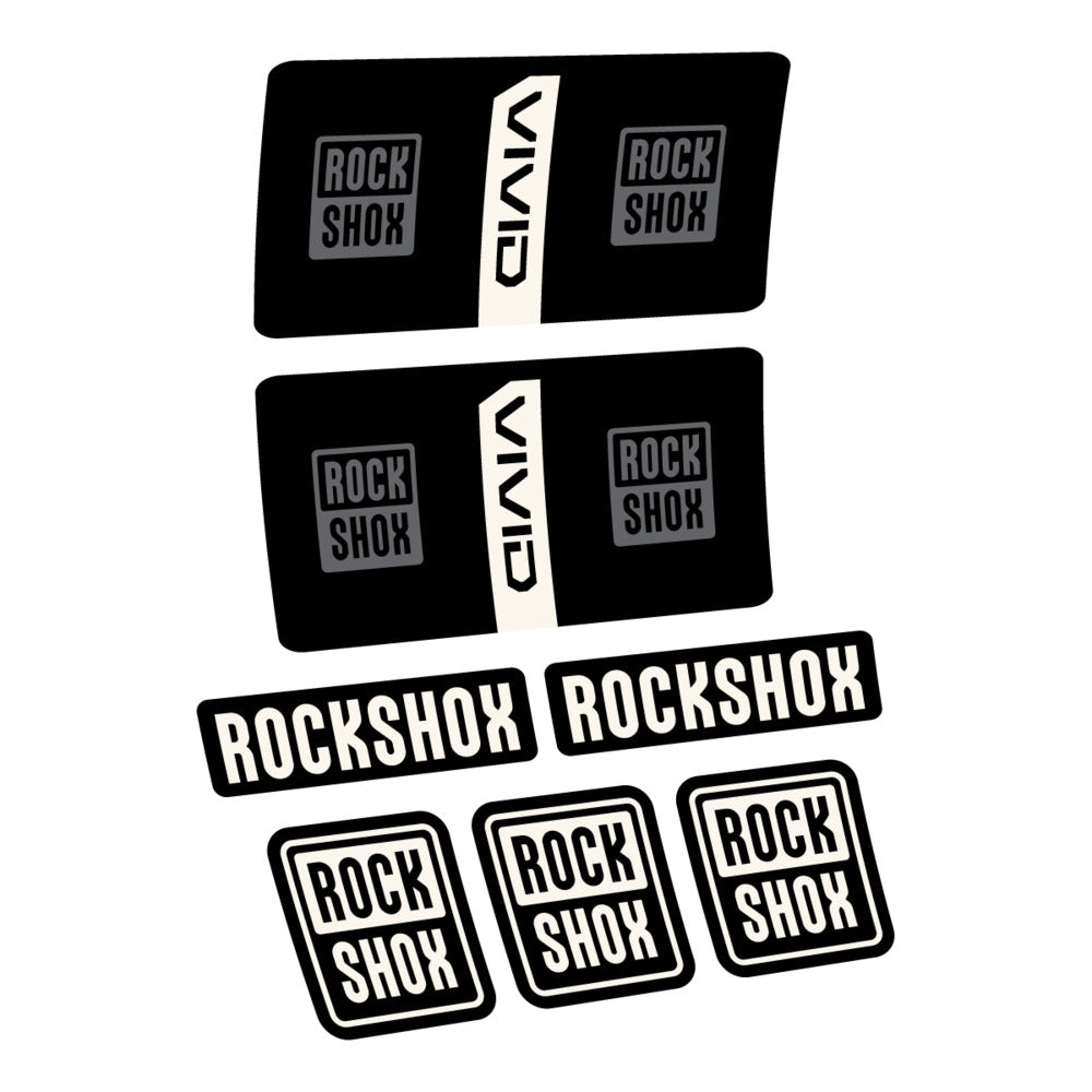 Decal RockShox Vivid Coil Base 2027, Rear Shox, bike sticker vinyl
