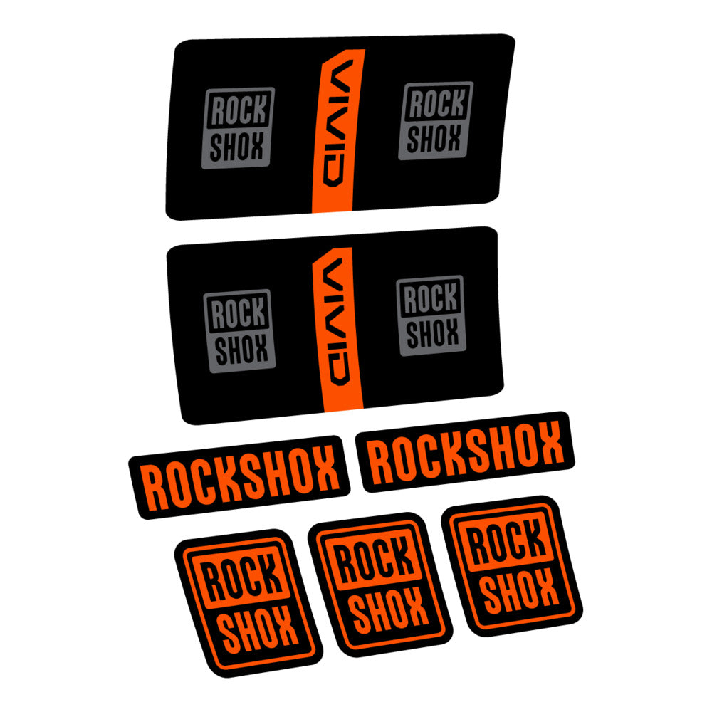 Decal RockShox Vivid Coil Base 2027, Rear Shox, bike sticker vinyl