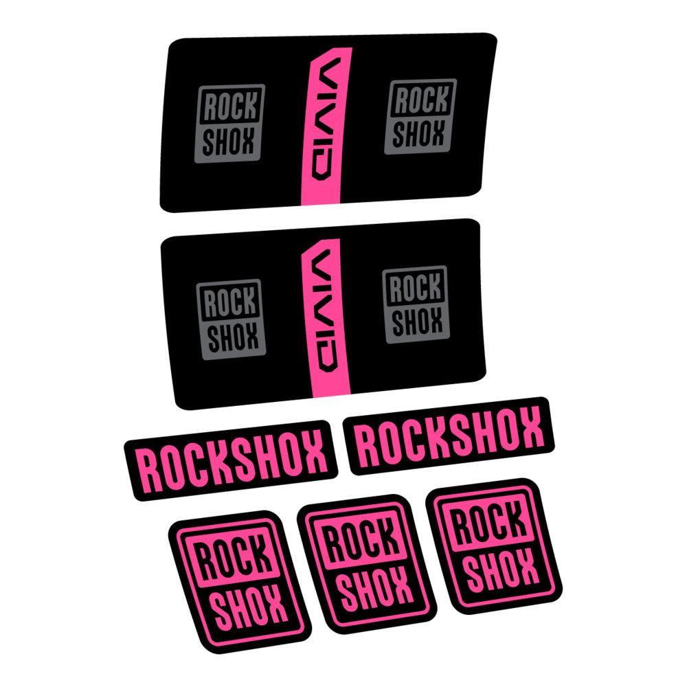 Decal RockShox Vivid Coil Base 2027, Rear Shox, bike sticker vinyl
