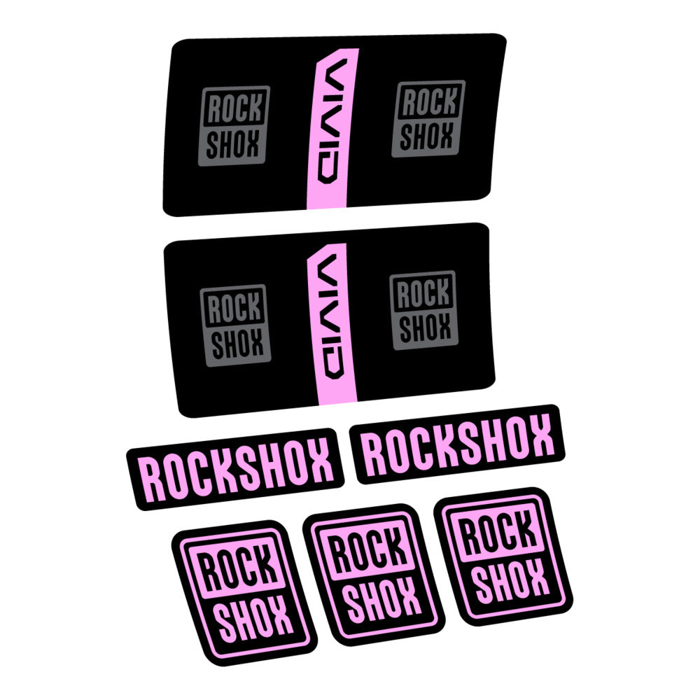 Decal RockShox Vivid Coil Base 2027, Rear Shox, bike sticker vinyl