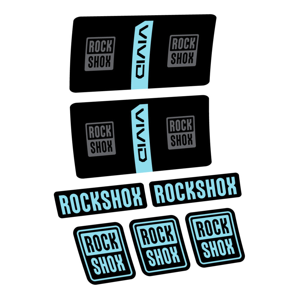 Decal RockShox Vivid Coil Base 2027, Rear Shox, bike sticker vinyl