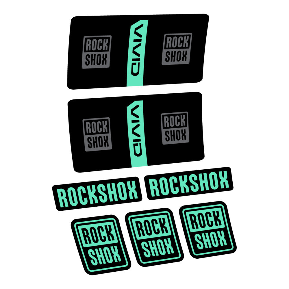 Decal RockShox Vivid Coil Base 2027, Rear Shox, bike sticker vinyl