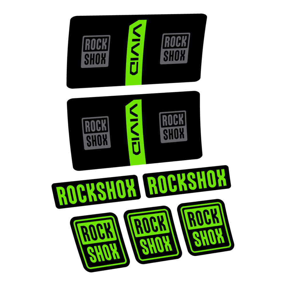 Decal RockShox Vivid Coil Base 2027, Rear Shox, bike sticker vinyl