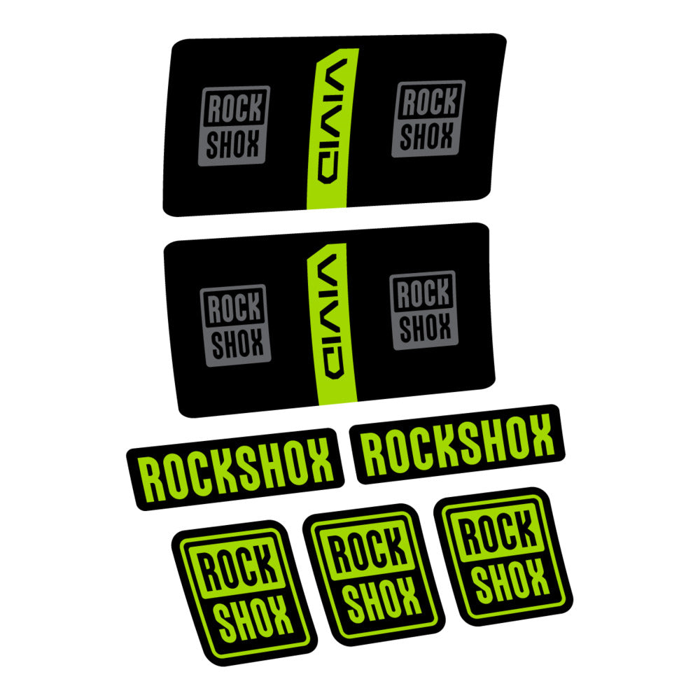 Decal RockShox Vivid Coil Base 2027, Rear Shox, bike sticker vinyl