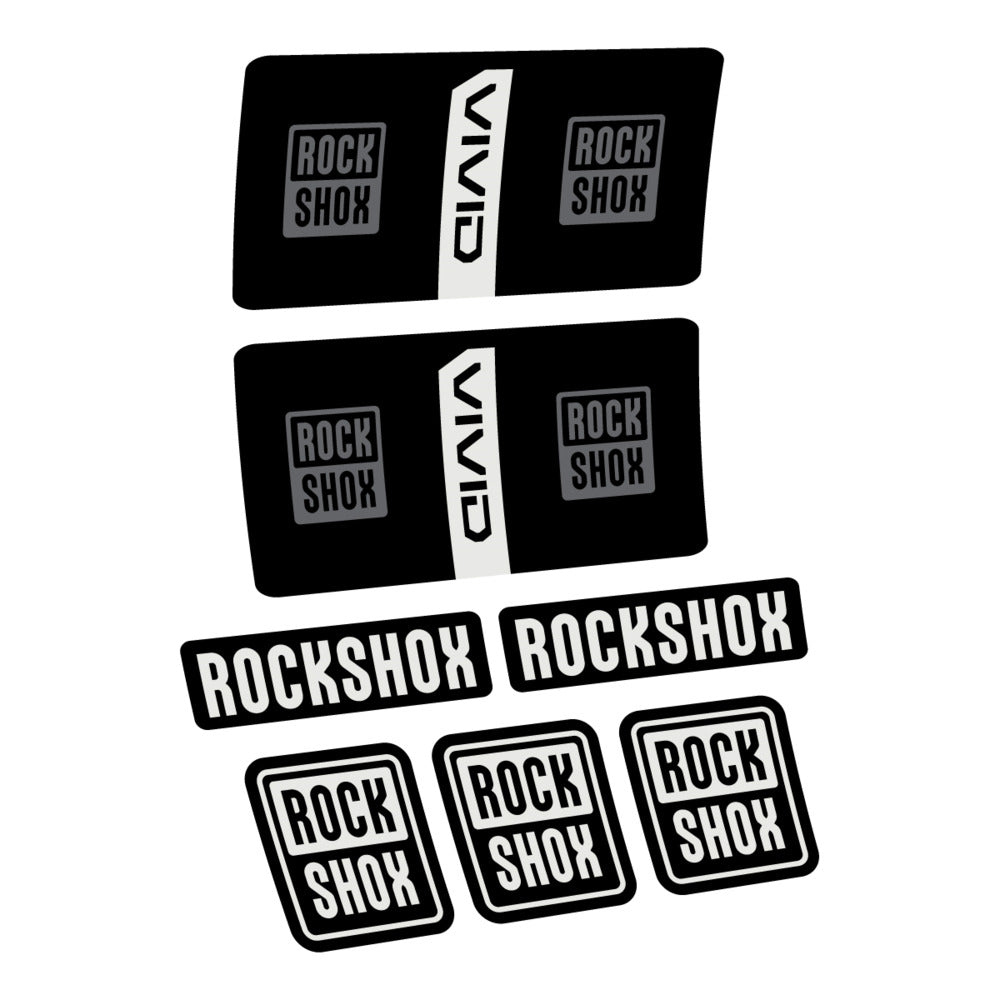 Decal RockShox Vivid Coil Base 2027, Rear Shox, bike sticker vinyl