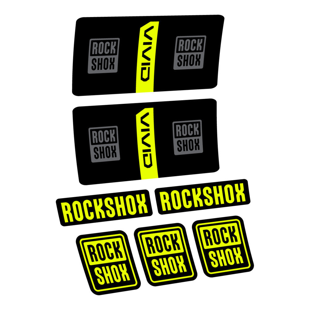 Decal RockShox Vivid Coil Base 2027, Rear Shox, bike sticker vinyl
